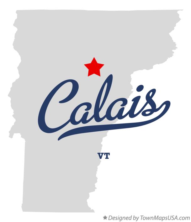 Map of Calais Vermont VT