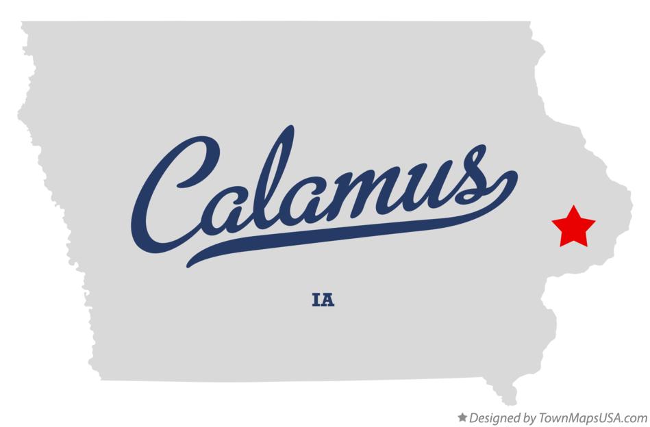 Map of Calamus Iowa IA
