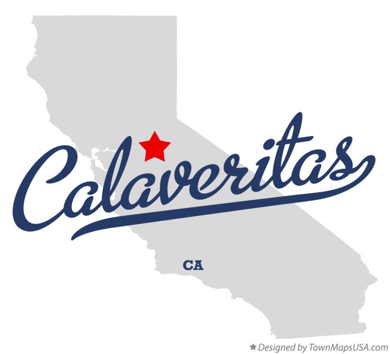 Map of Calaveritas California CA
