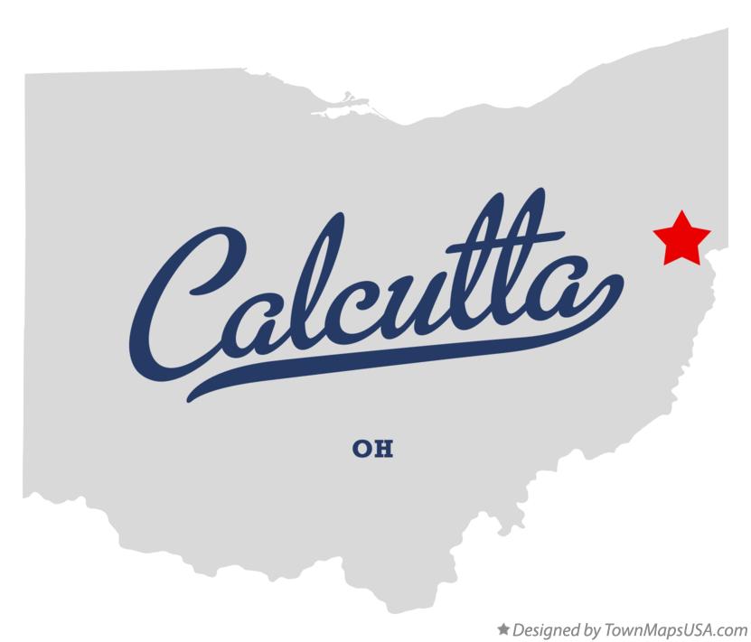 Map of Calcutta Ohio OH