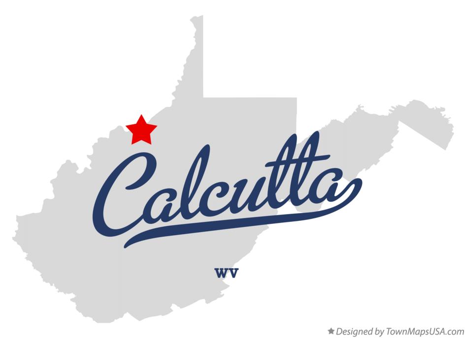 Map of Calcutta West Virginia WV