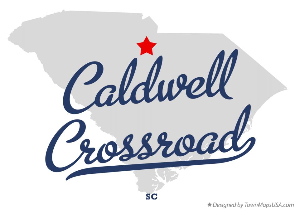 Map of Caldwell Crossroad South Carolina SC