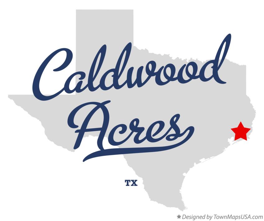 Map of Caldwood Acres Texas TX