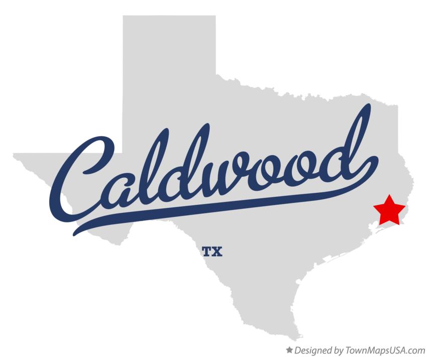 Map of Caldwood Texas TX