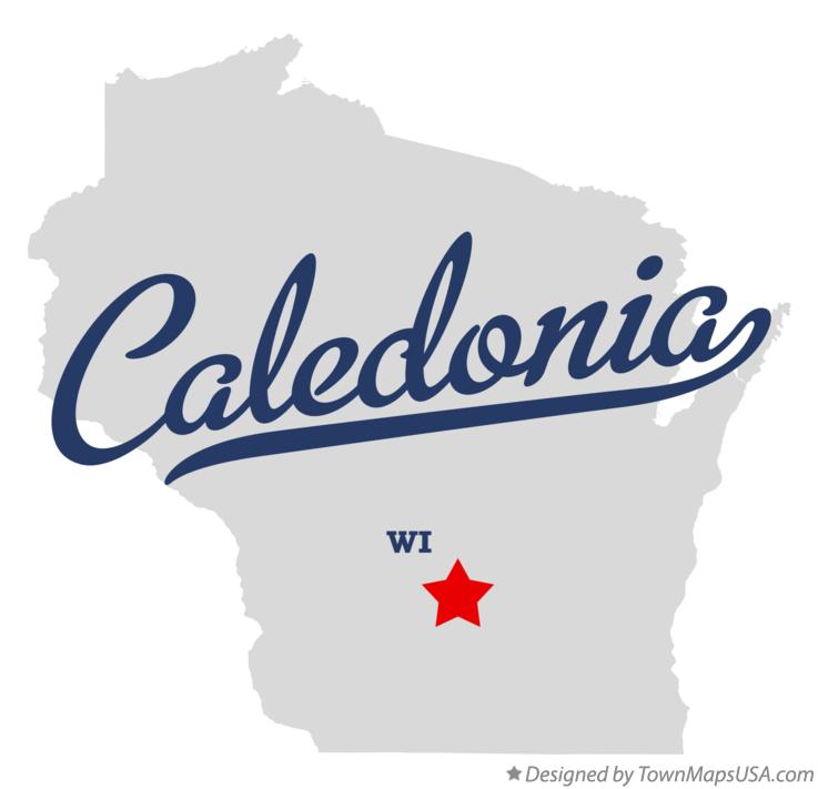 Map of Caledonia Wisconsin WI