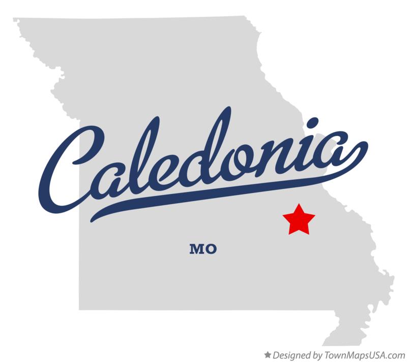 Map of Caledonia Missouri MO