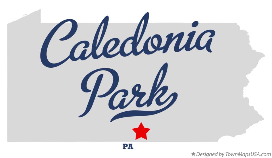 Map of Caledonia Park Pennsylvania PA