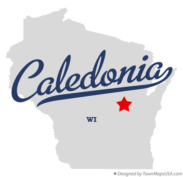 Map of Caledonia Wisconsin WI
