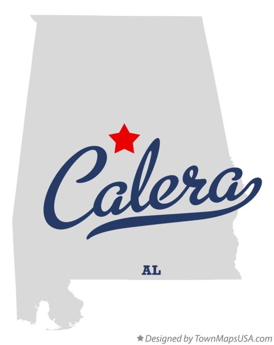 Map of Calera Alabama AL