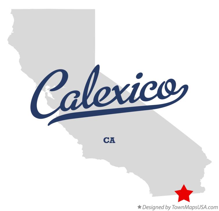 Map of Calexico California CA