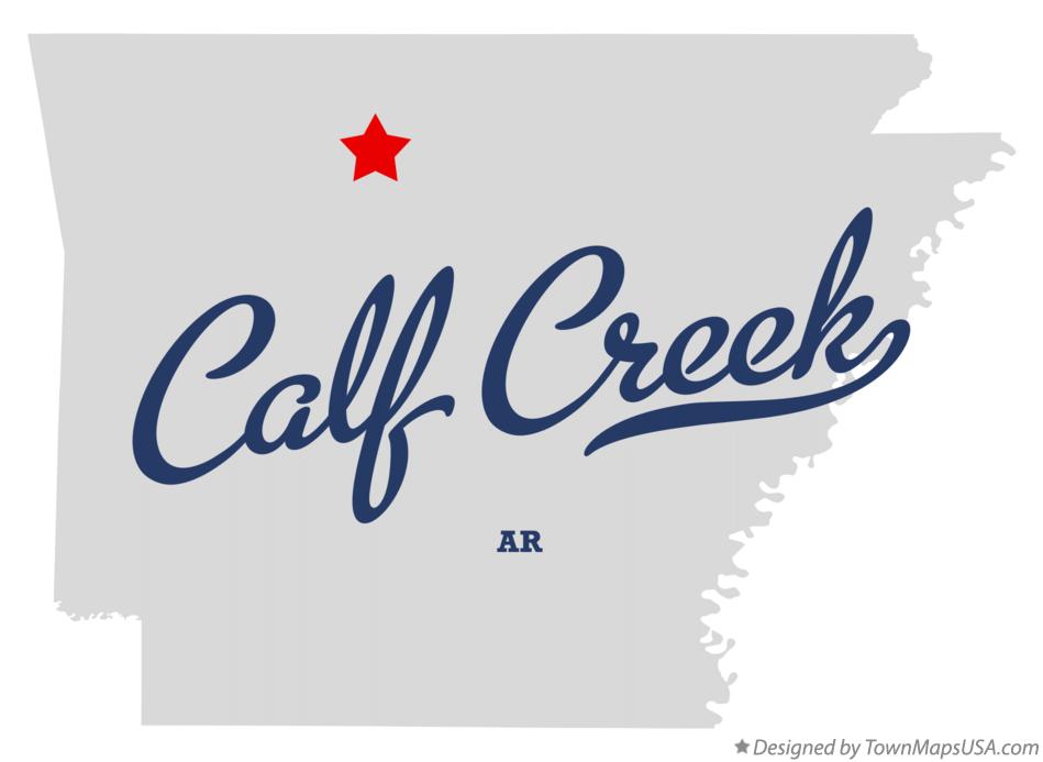 Map of Calf Creek Arkansas AR