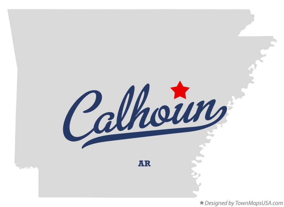 Map of Calhoun Arkansas AR
