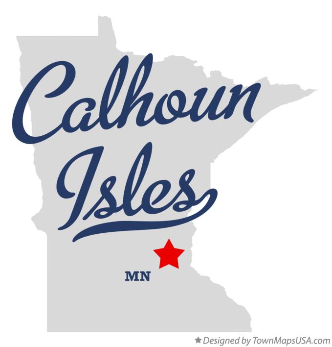 Map of Calhoun Isles Minnesota MN