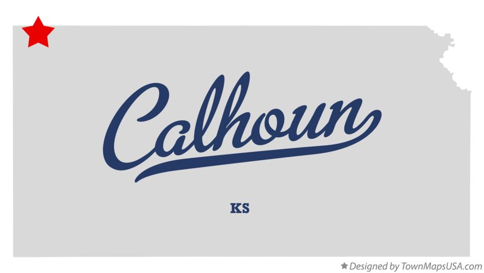 Map of Calhoun Kansas KS