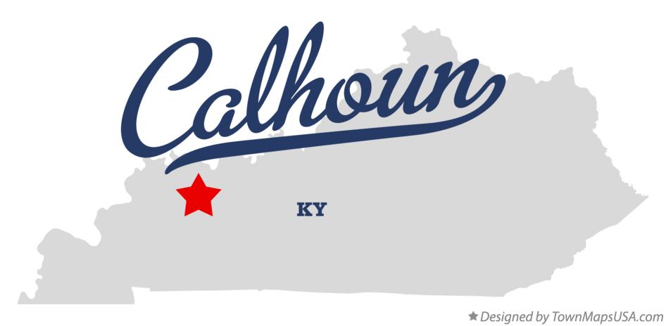Map of Calhoun Kentucky KY