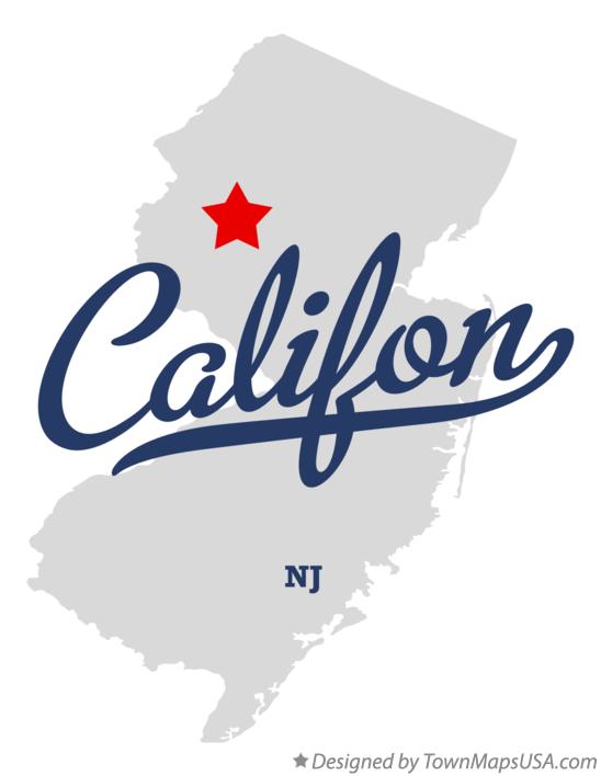 Map of Califon New Jersey NJ