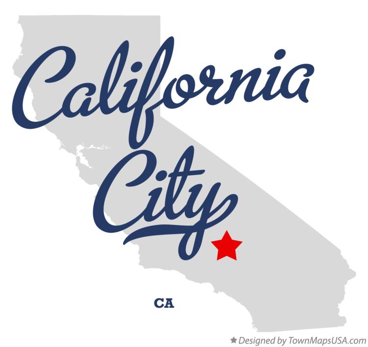 Map of California City California CA