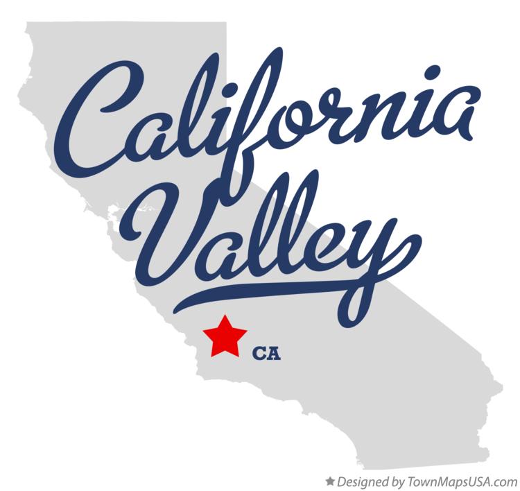 Map of California Valley California CA