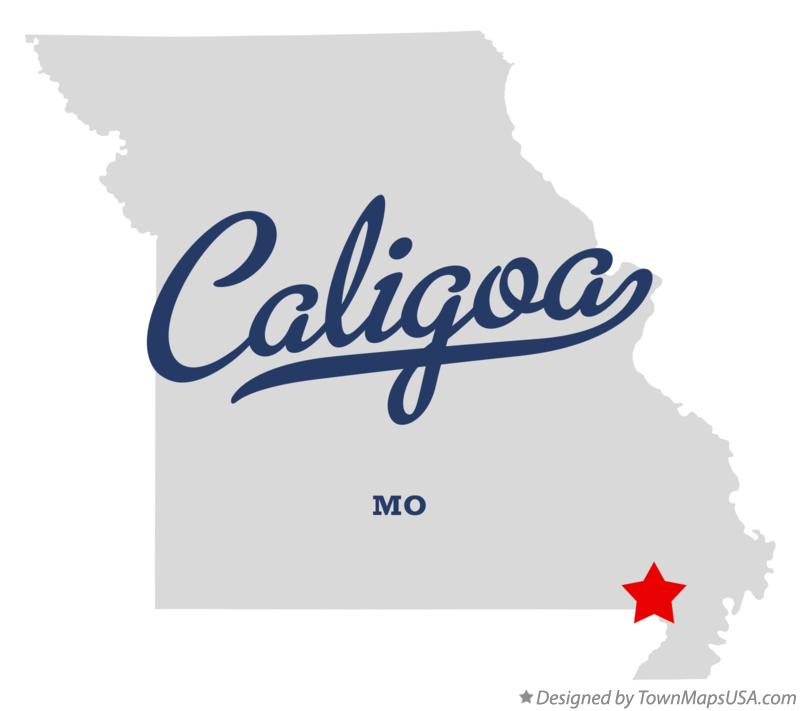Map of Caligoa Missouri MO