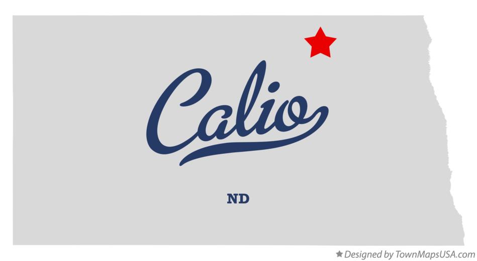 Map of Calio North Dakota ND