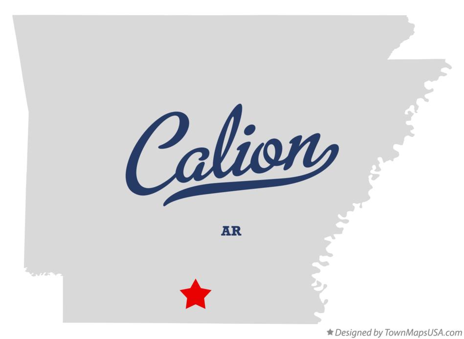 Map of Calion Arkansas AR