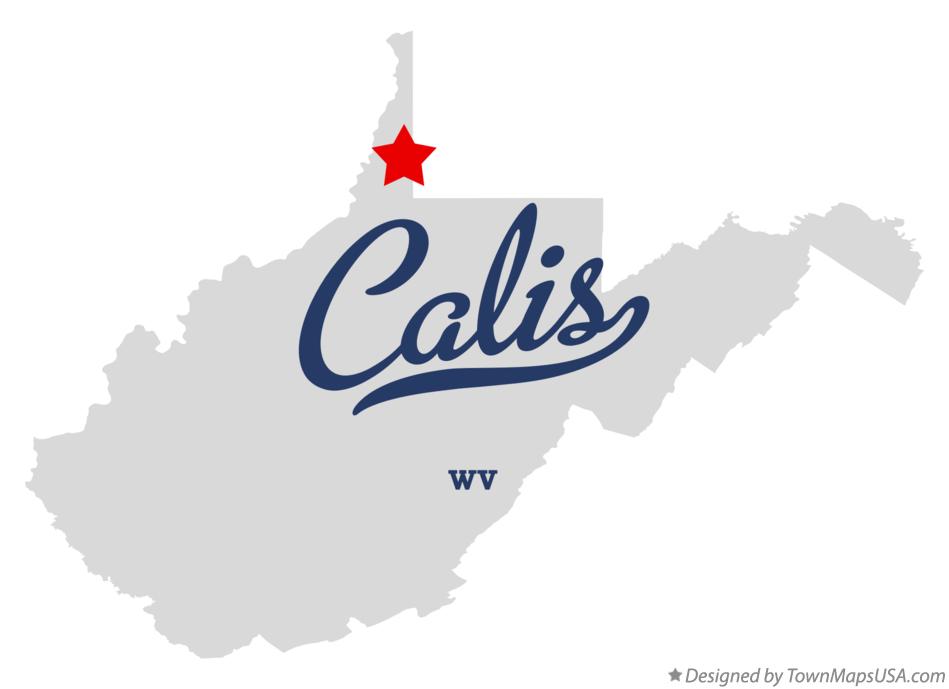 Map of Calis West Virginia WV