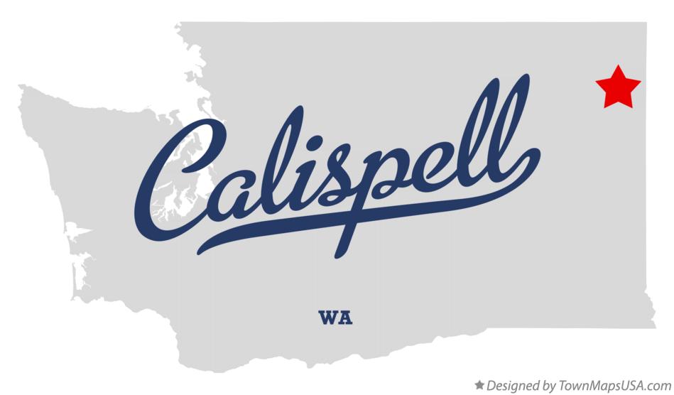 Map of Calispell Washington WA