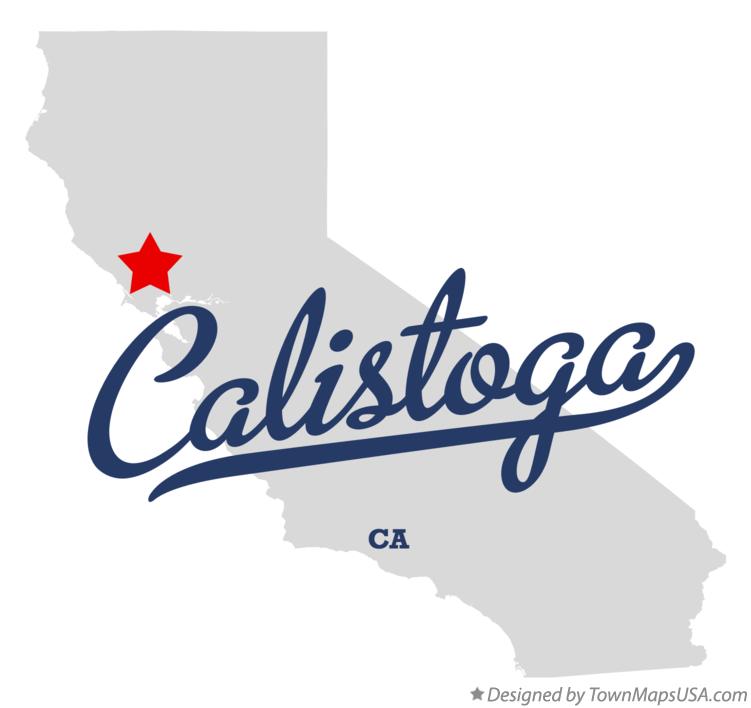 Map of Calistoga California CA