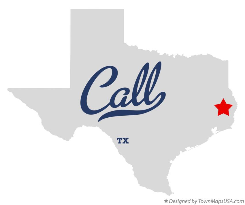 Map of Call Texas TX