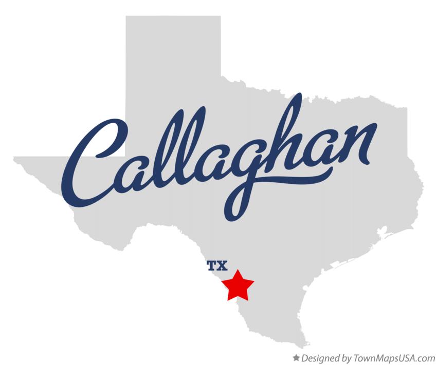 Map of Callaghan Texas TX