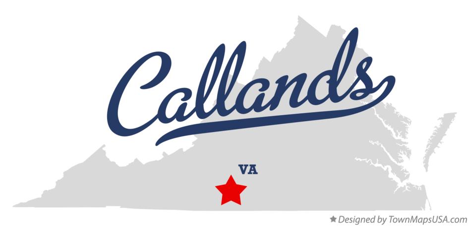 Map of Callands Virginia VA