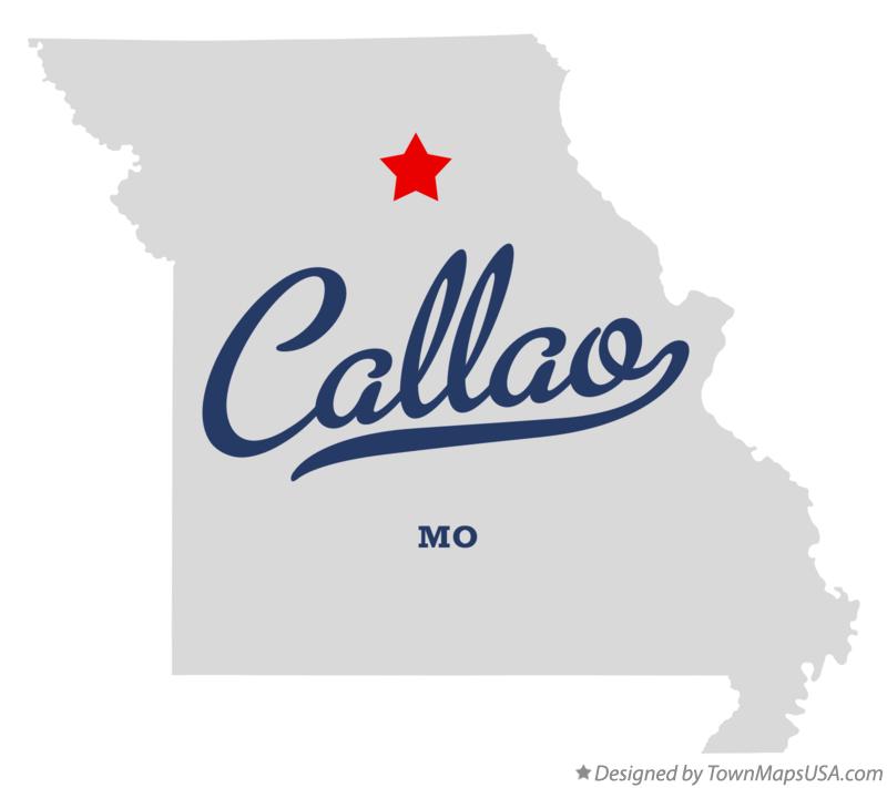 Map of Callao Missouri MO