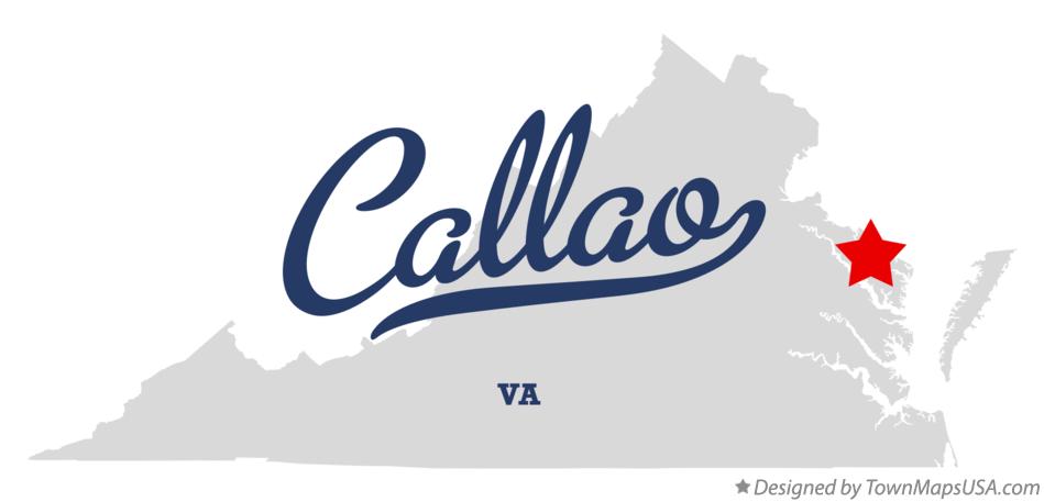 Map of Callao Virginia VA