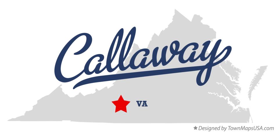 Map of Callaway Virginia VA