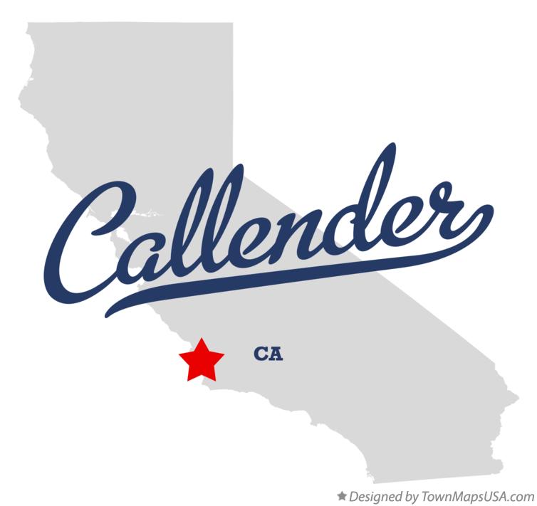 Map of Callender California CA