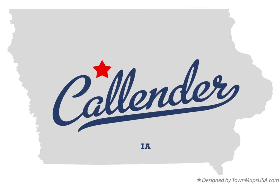 Map of Callender Iowa IA