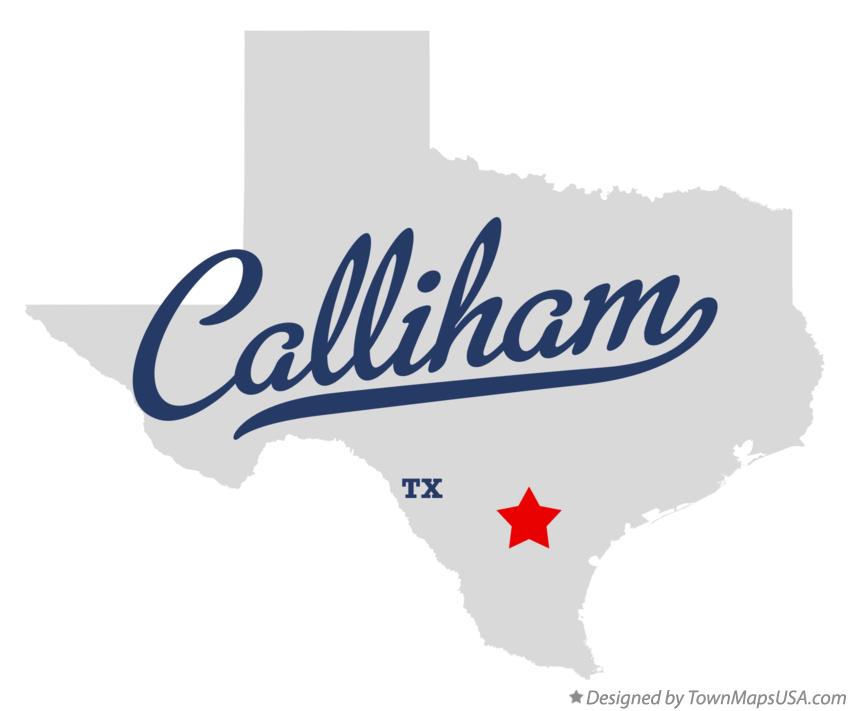 Map of Calliham Texas TX