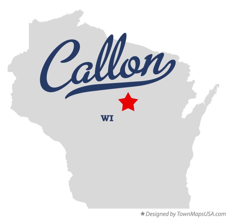 Map of Callon Wisconsin WI