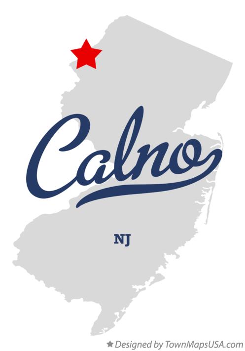 Map of Calno New Jersey NJ