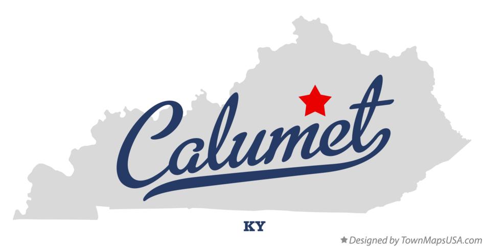 Map of Calumet Kentucky KY
