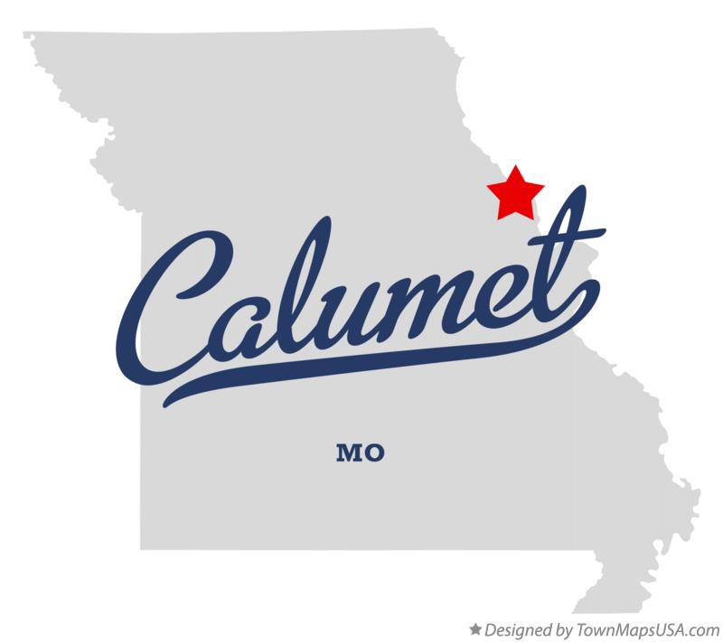 Map of Calumet Missouri MO