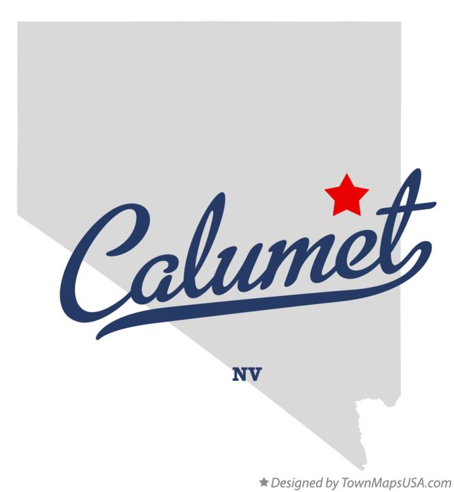 Map of Calumet Nevada NV