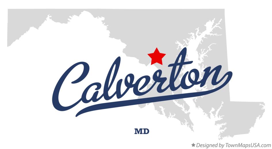 Map of Calverton Maryland MD