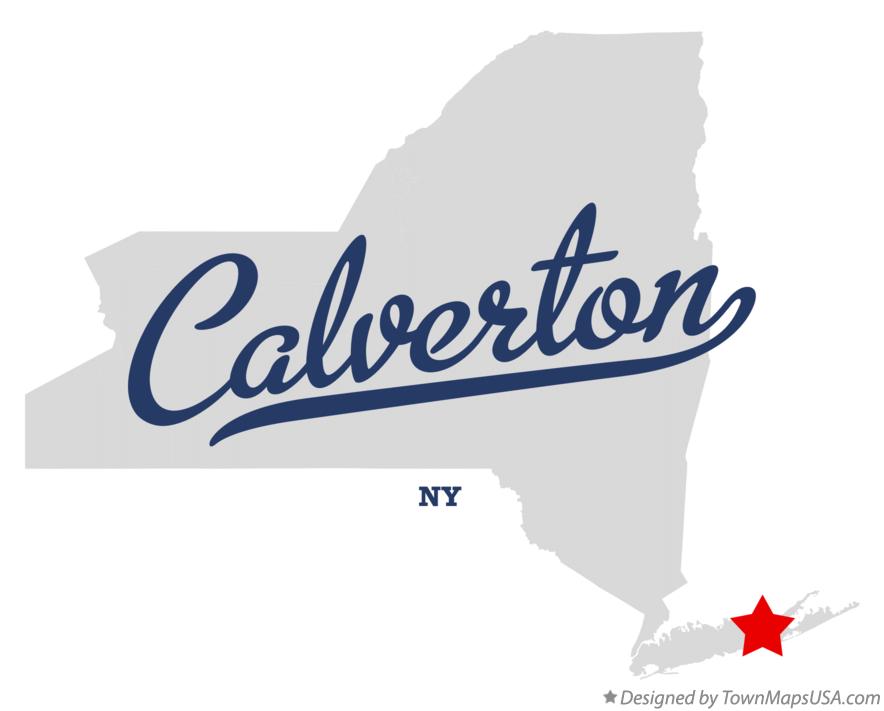 Map of Calverton New York NY