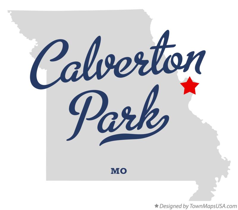 Map of Calverton Park Missouri MO