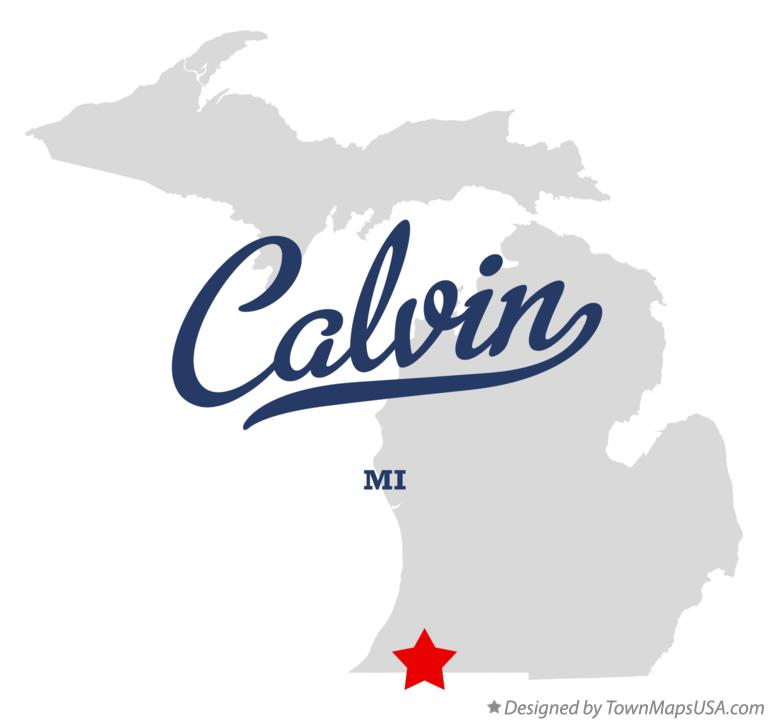 Map of Calvin Michigan MI