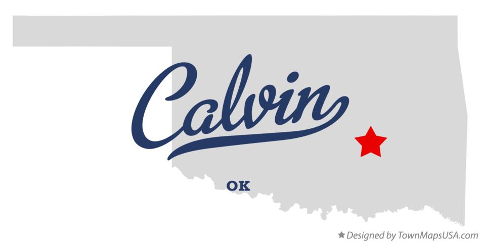 Map of Calvin Oklahoma OK