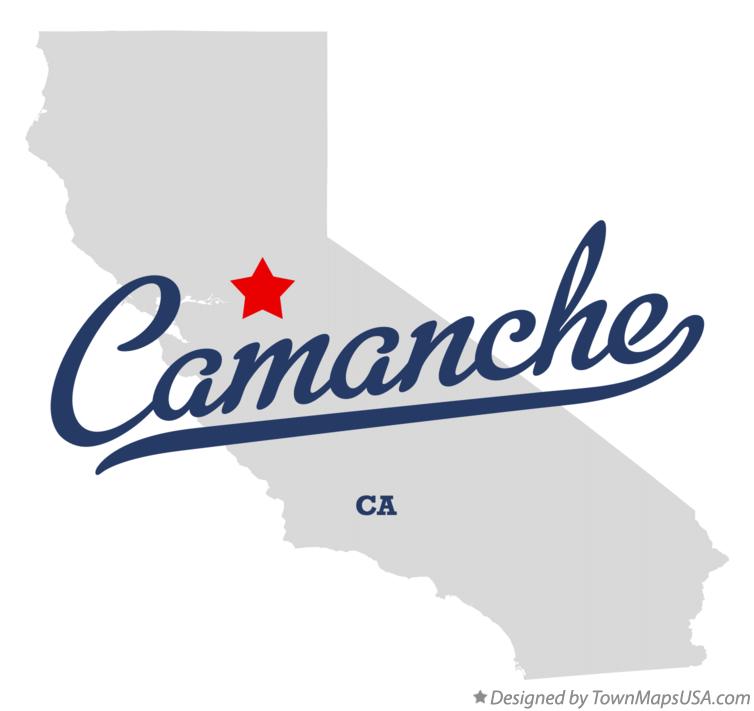 Map of Camanche California CA