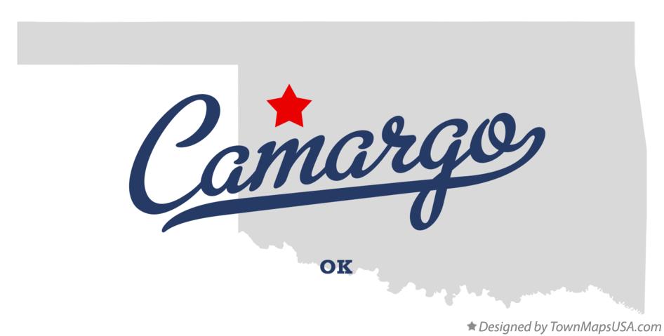 Map of Camargo Oklahoma OK