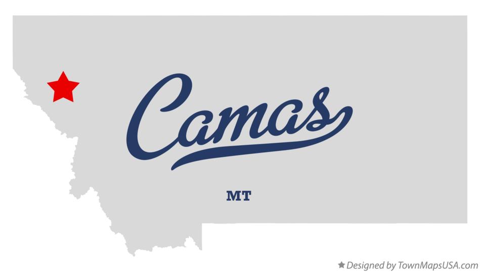 Map of Camas Montana MT
